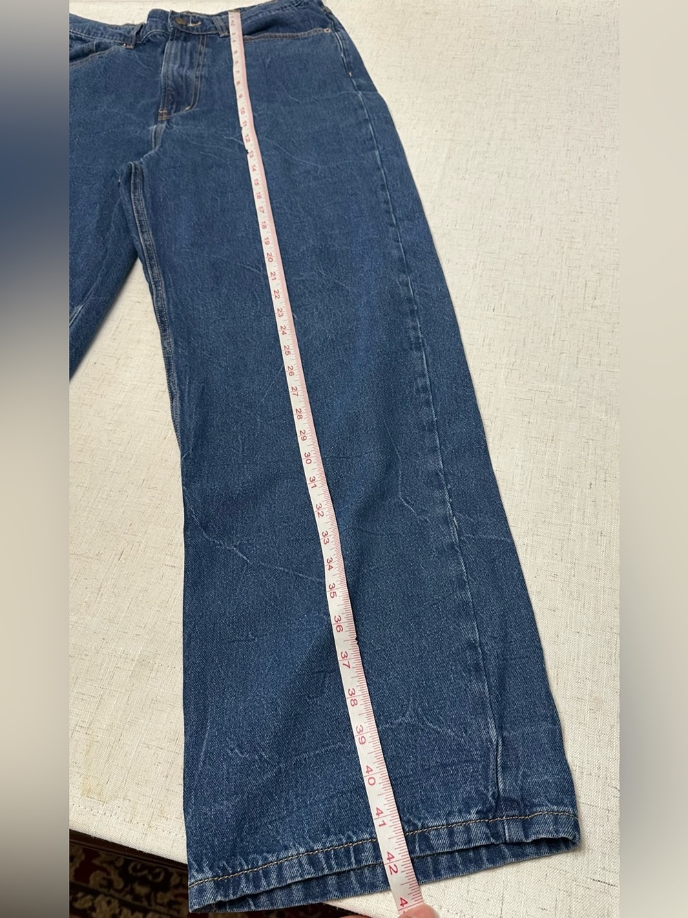 BDG Wide Leg High-Rise Jeans in Blue Denim - Picture 6 of 11